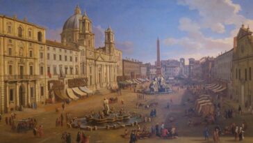 The Fountain of the Four Rivers in Rome