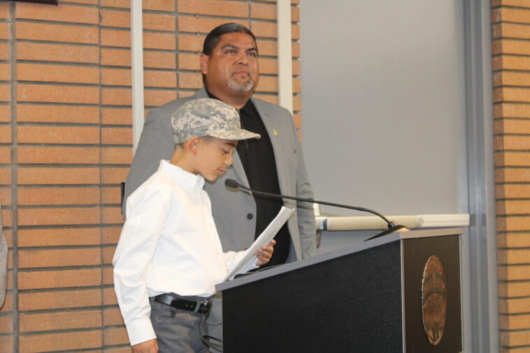 Kelley Elementary School’s Young Leaders Sing in Tribute to Veterans at Rialto School Board Meeting