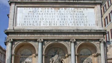 Moses Fountain (Fontana dell’Acqua Felice) in Rome