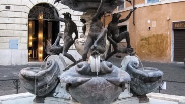 The Turtle Fountain in Rome