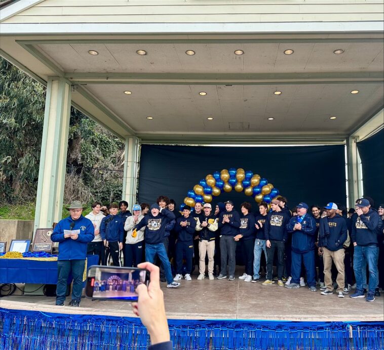 Parade in Capitola celebrating Soquel High’s historic state football championship win