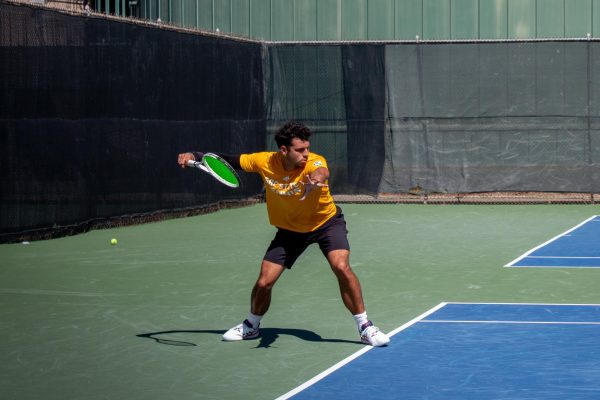 First tennis home loss comes from rival’s rackets