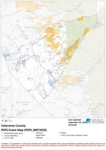Power outages possible in Calaveras County beginning Sunday