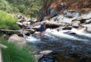 Riverdancing combines road, rocks and river in local competition