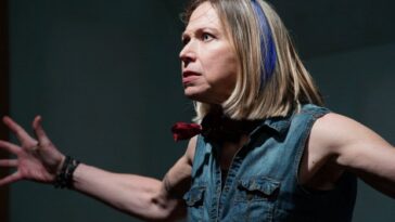 Review: In the intense ‘A Slow Air’ at Steep Theatre, a conversation between siblings is backgrounded by a terrorist act