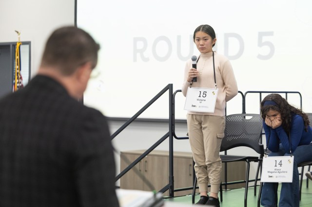 Victoria Li Wins 47th Annual Riverside County Spelling Bee After 23 Rounds of Competition Victoria Li Wins 47th Annual Riverside County Spelling Bee After 23 Rounds of Competition