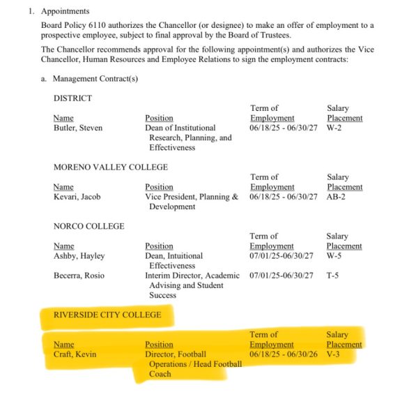 A legacy continues, Kevin Craft expected to be the next Riverside City College head football coach, pending Board approval