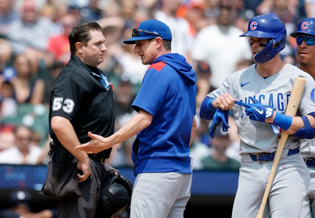 Column: In the Showdown in Motown finale, the Chicago Cubs lose 4-0 to the Detroit Tigers