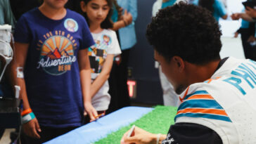 Miami Dolphins Linebacker and Redlands Native Jaelan Phillips Visits LLU Children’s Hospital Patients