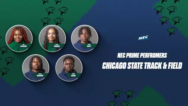 Five Cougar Track & Field Athletes Named NEC Prime Performers in First Week of Season