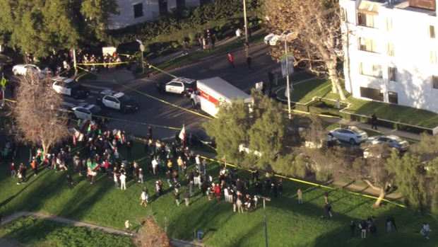 U-Haul truck drives into large crowd in Los Angeles during anti-Iranian regime rally
