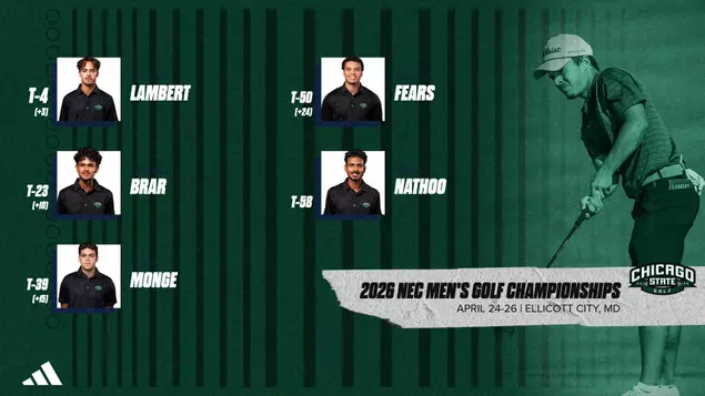 Chicago State Concludes 2026 NEC Men’s Golf Championship with Ninth Place Finish at Turf Valley Resort