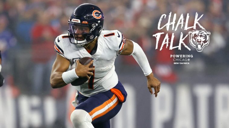 How close is Fields to QB rushing record? | Chalk Talk