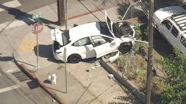 Child driving car hits, critically injures woman walking dog in Oakland; driver, child passenger also hurt